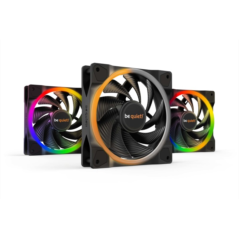 be quiet! Light Wings   120mm PWM Triple Pack high-speed Computer case Fan 4.72" (12 cm) Black 3 pc(s)